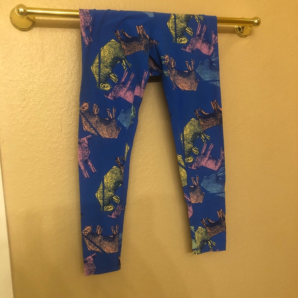 Buy3get1Free: LuLaRoe OS Leggings with Neon Sheep